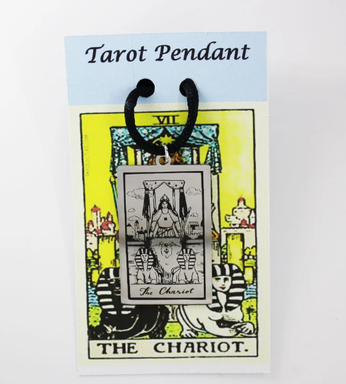 The Chariot Tarot Pendant - Click Image to Close